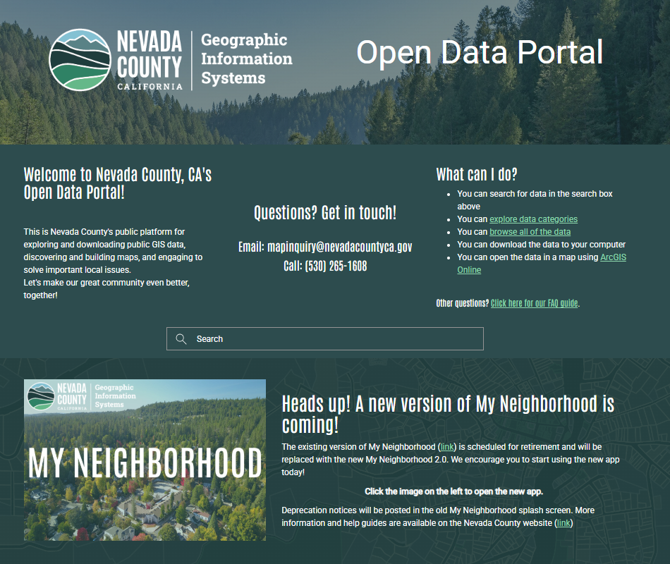 Launch the Open Data Portal