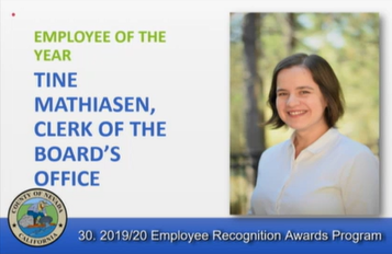 Employee of the Year Tine Mathiasen