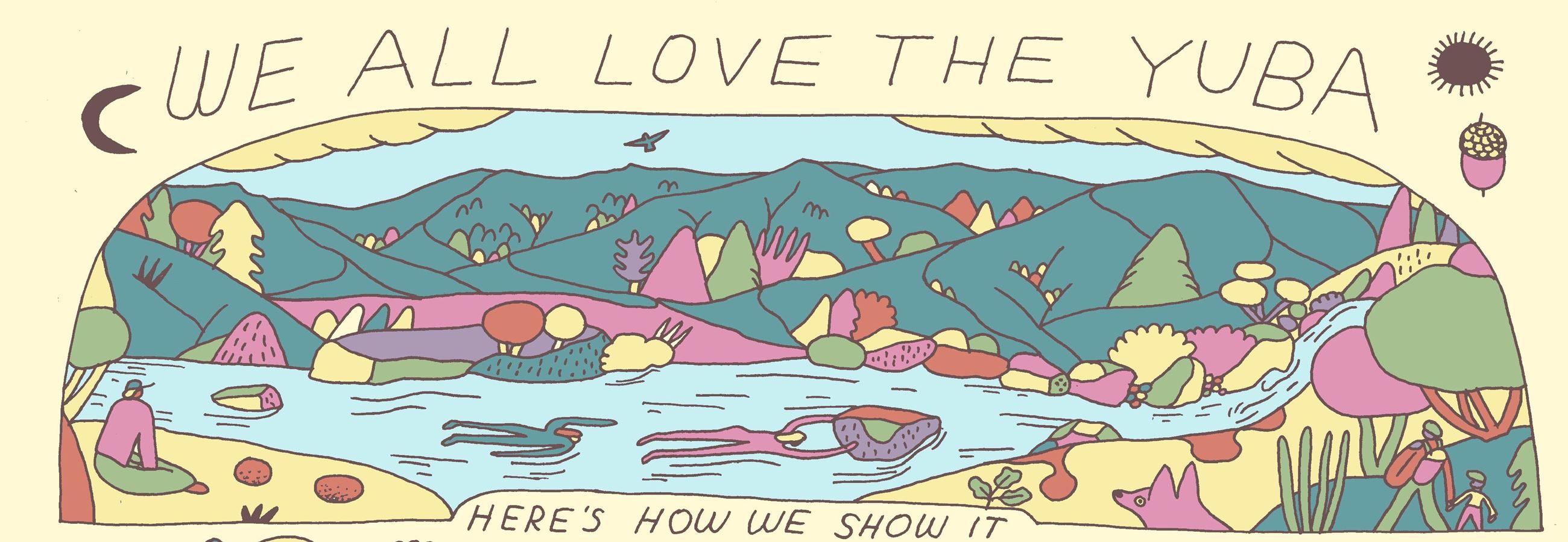 Snippet of Wendy Van Wagner Artistic Collaboration River Etiquette Poster