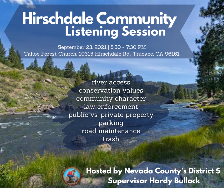 Hirschdale Community Meeting - 9.23.2021