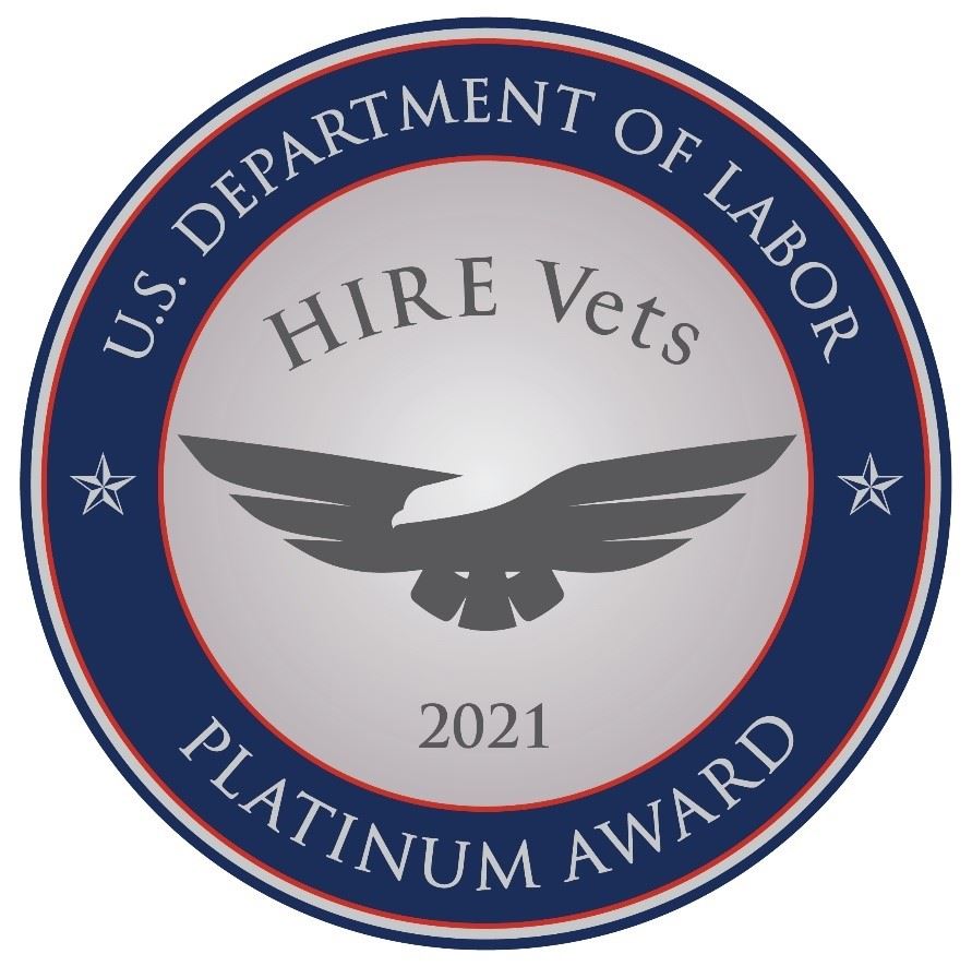 Hire Vets Platinum Award