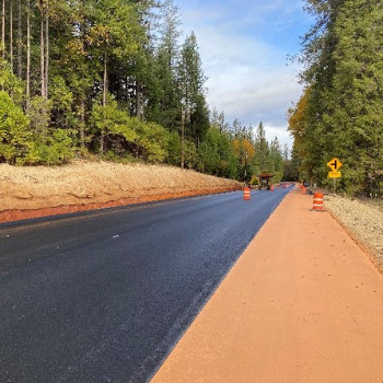 Roadwork on Highway 174, photo courtesy of Caltrans