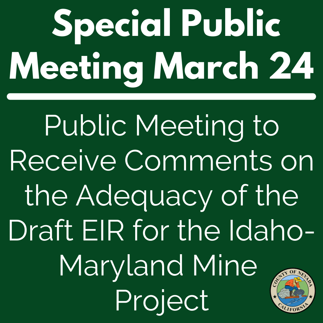 Special Public Meeting March 24, 2022 How to Participate  & Provide Comment on the  Idaho-Maryland  