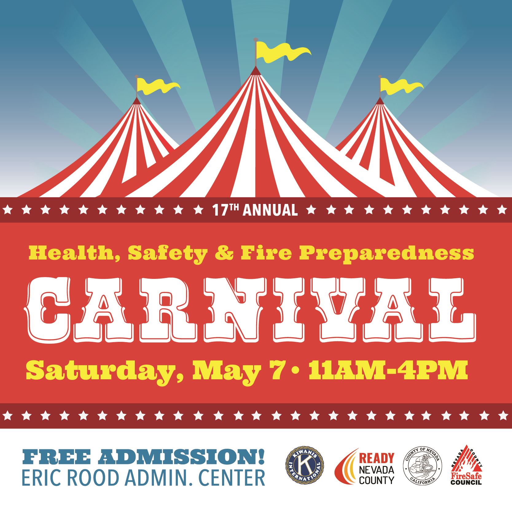 Health, Safety & Fire Preparedness Carnival Saturday, May 7 11am to 4pm (free admission)