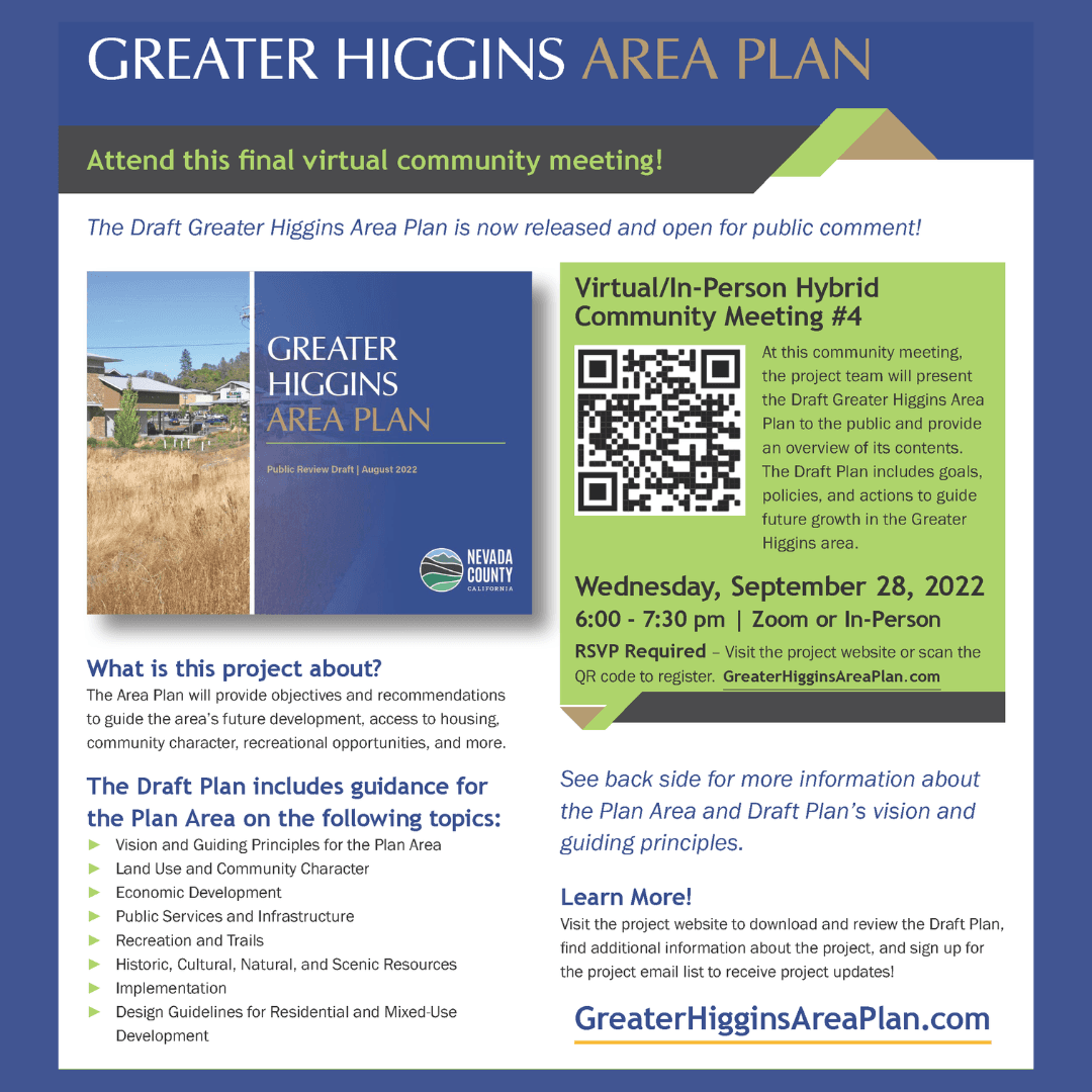 Higgins 4th Community Meeting September 28 6pm-7:30pm