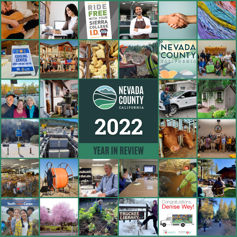 A grid of images representing some of Nevada County's 2022 Year in Review