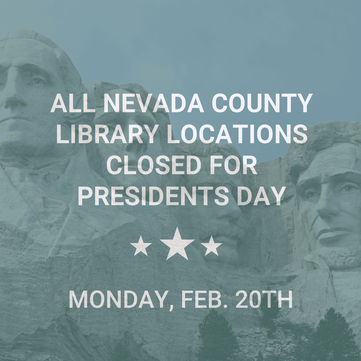 Image of Mount Rushmore with green overlay and white text 