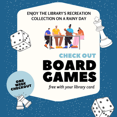 blue background with drawings of chess pieces and group of people sitting at a game table