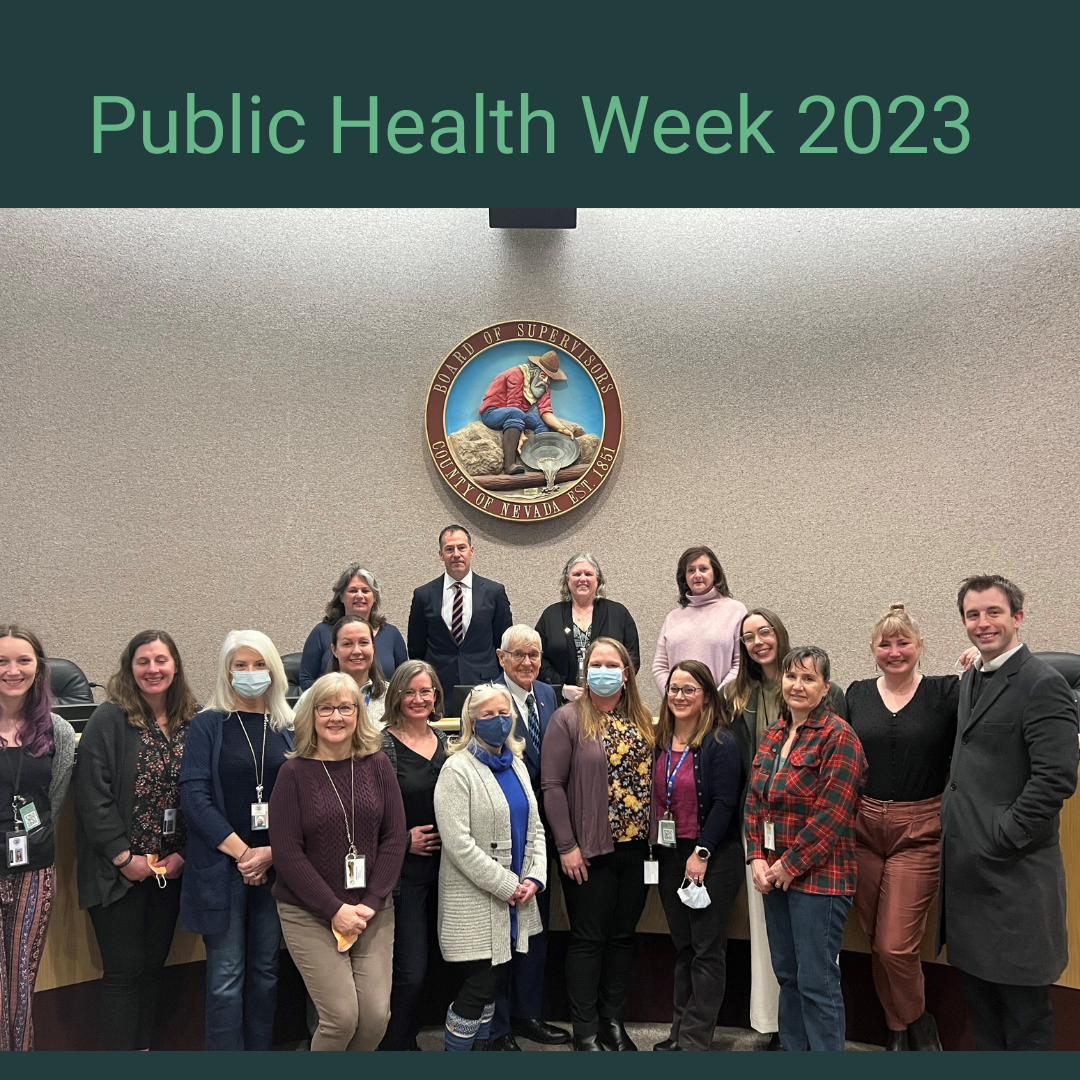Public Health Employees at board meeting 