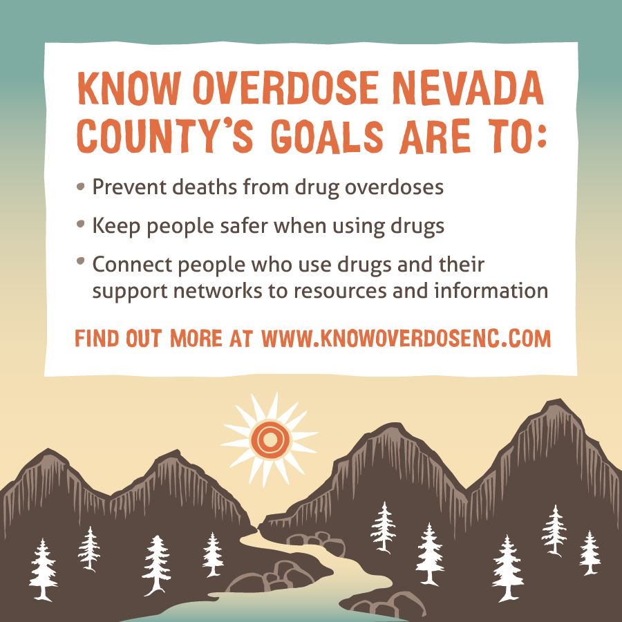 Graphic with a sun shining through brown mountain peaks.