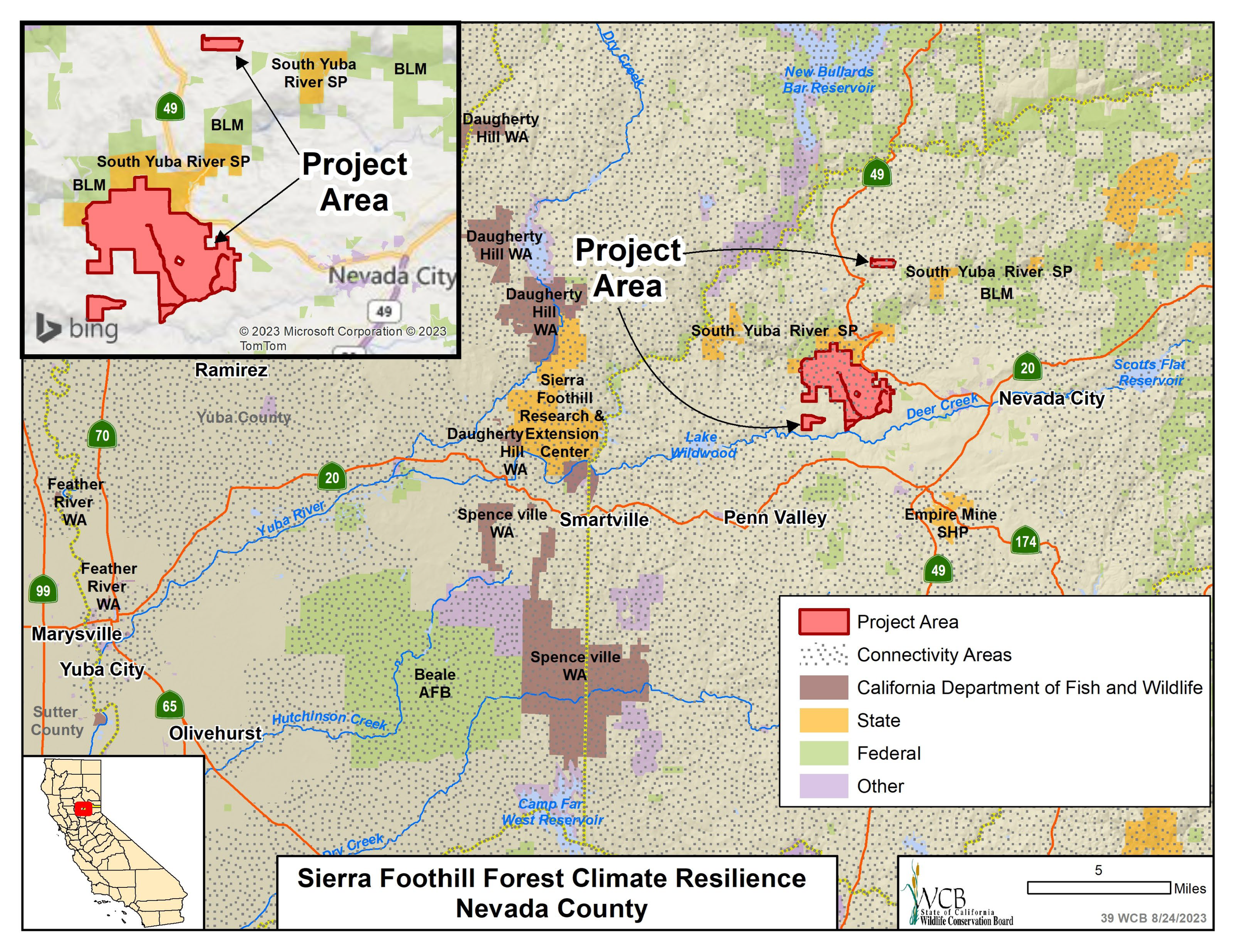 Sierra Foothills Forest Resilience Project Map