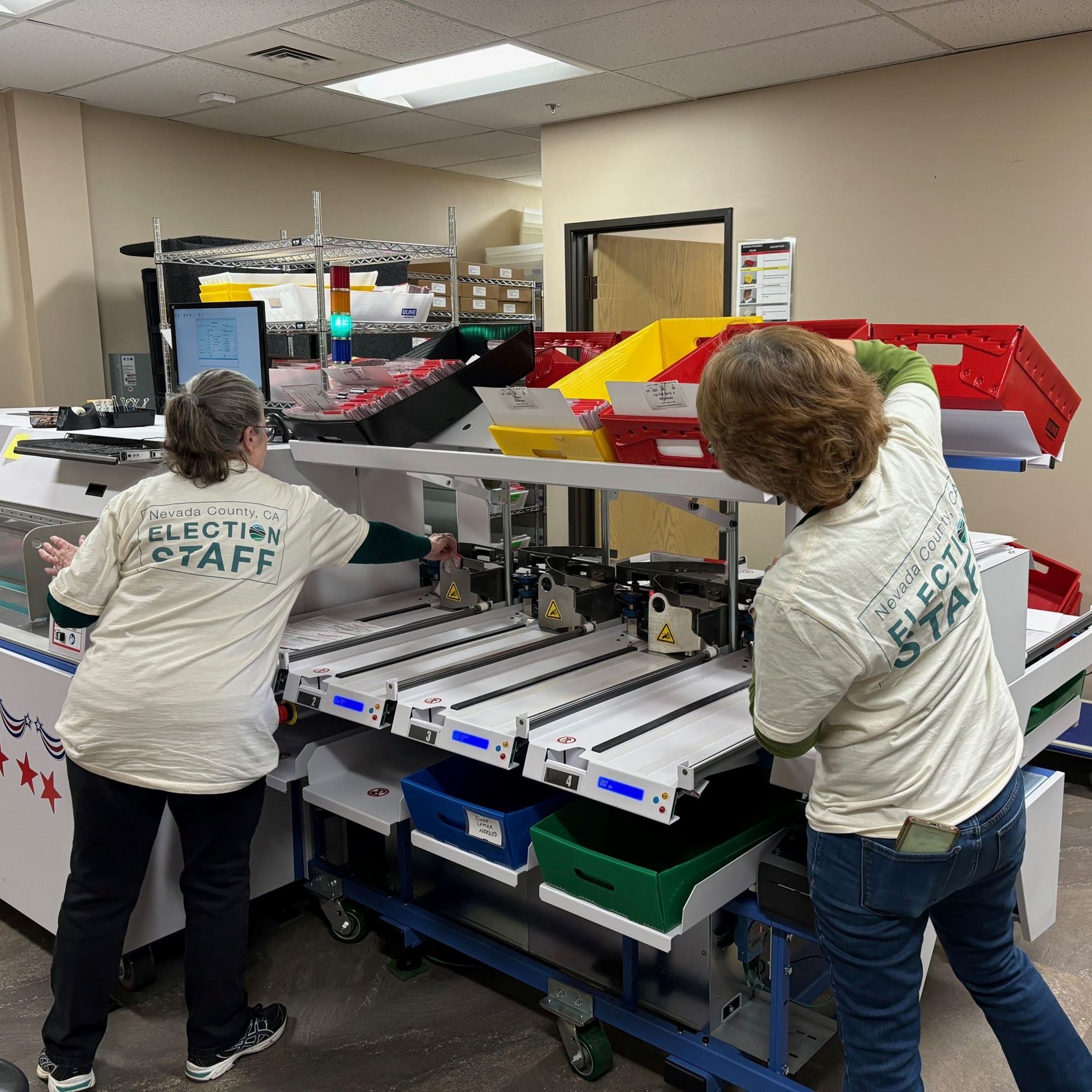Processing ballots on Election Night