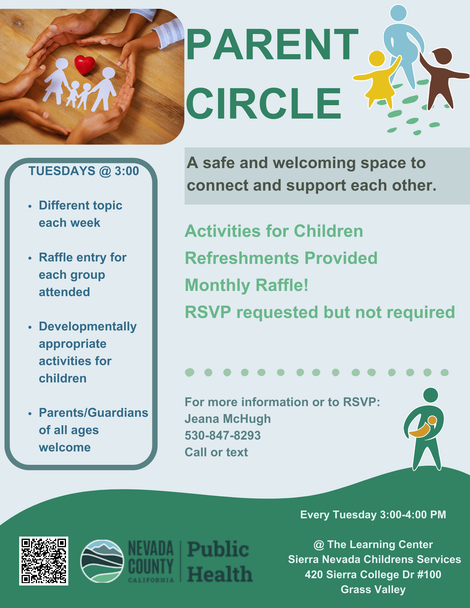 March 2024 Parent Meet-Up Flyer