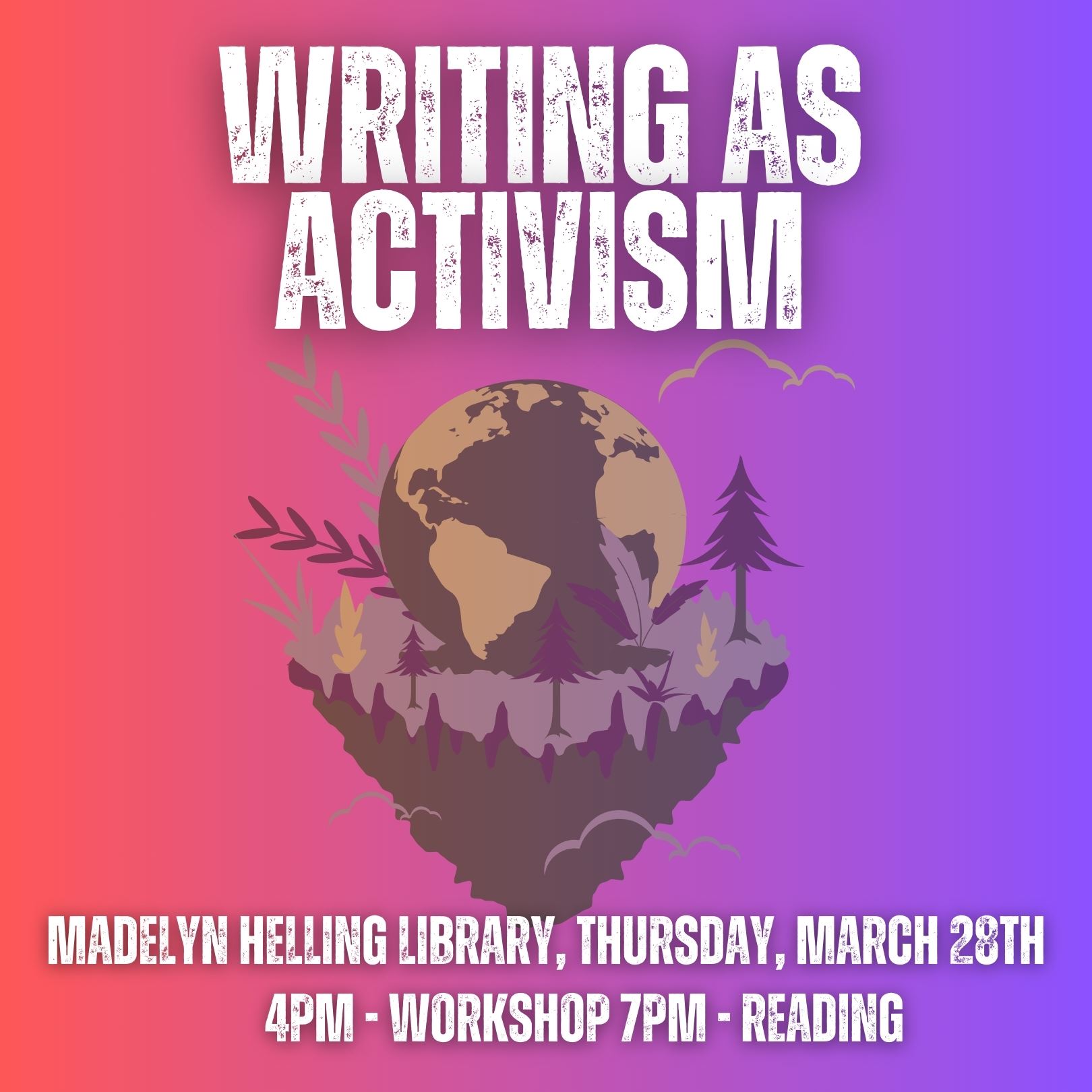Writing as activism PR 