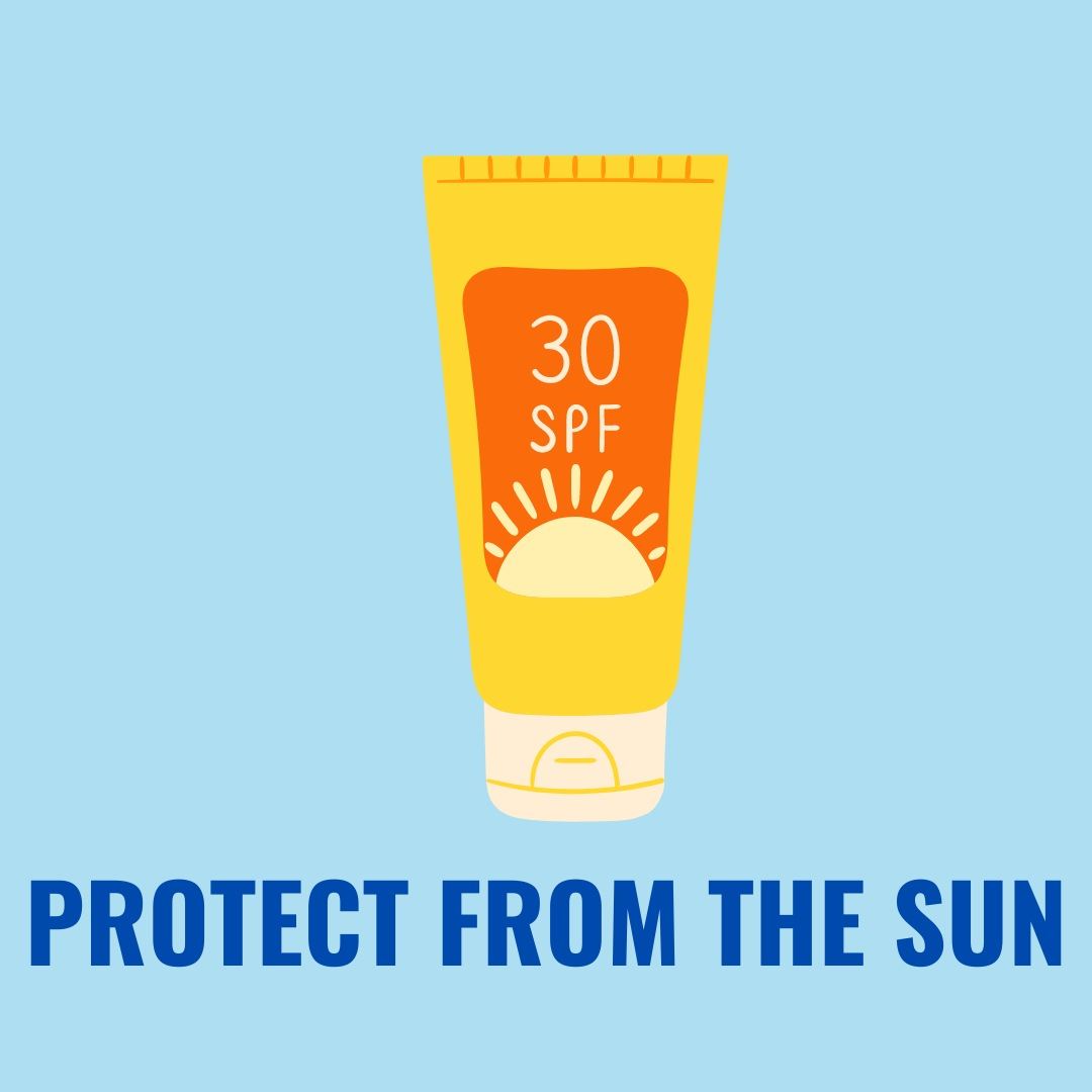 heat protection illustration: protect from the sun