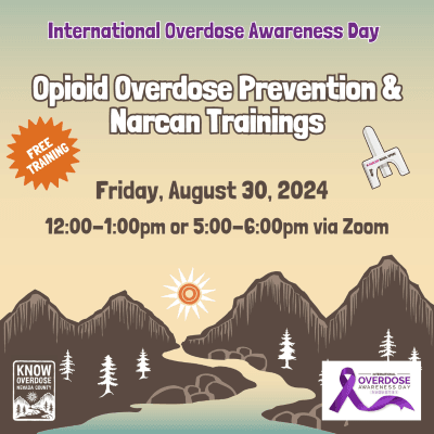 Opioid Overdose Prevention and Narcan Training Flyer