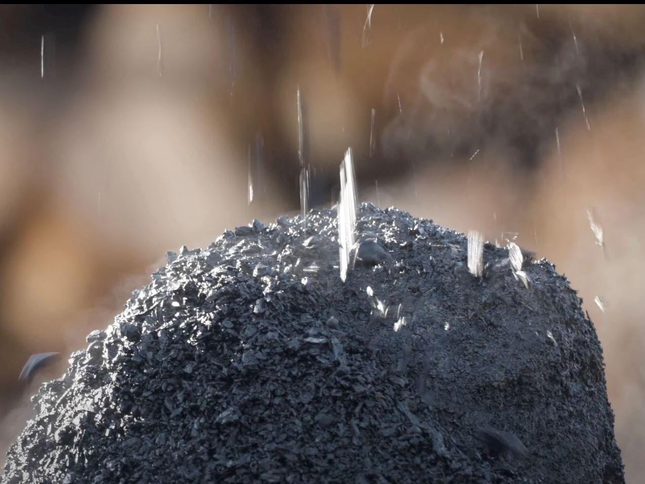 Biochar Pile at Carbonizer Site 