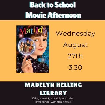 Newsflash Matilda movie night