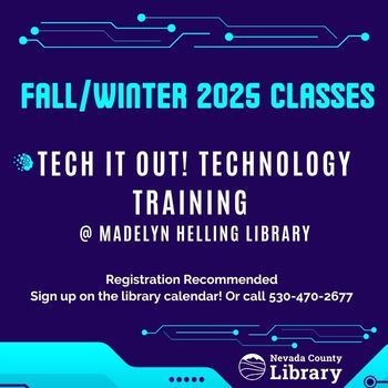Newsflash Fall-Winter 2025 Tech Classes