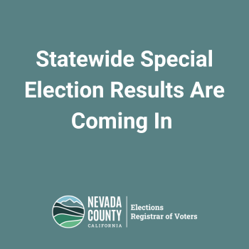 graphic saying Statewide Special Election Results are Coming in
