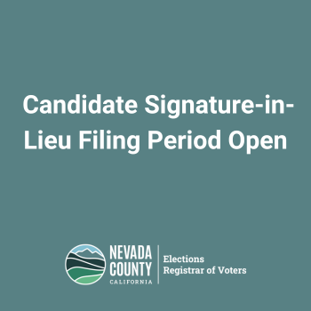 Candidate signature-in-lieu filing period open