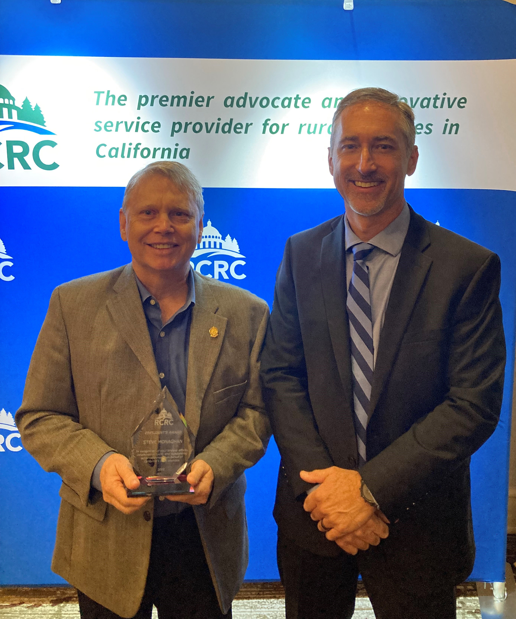 Steve Monaghan RCRC Presidents Award