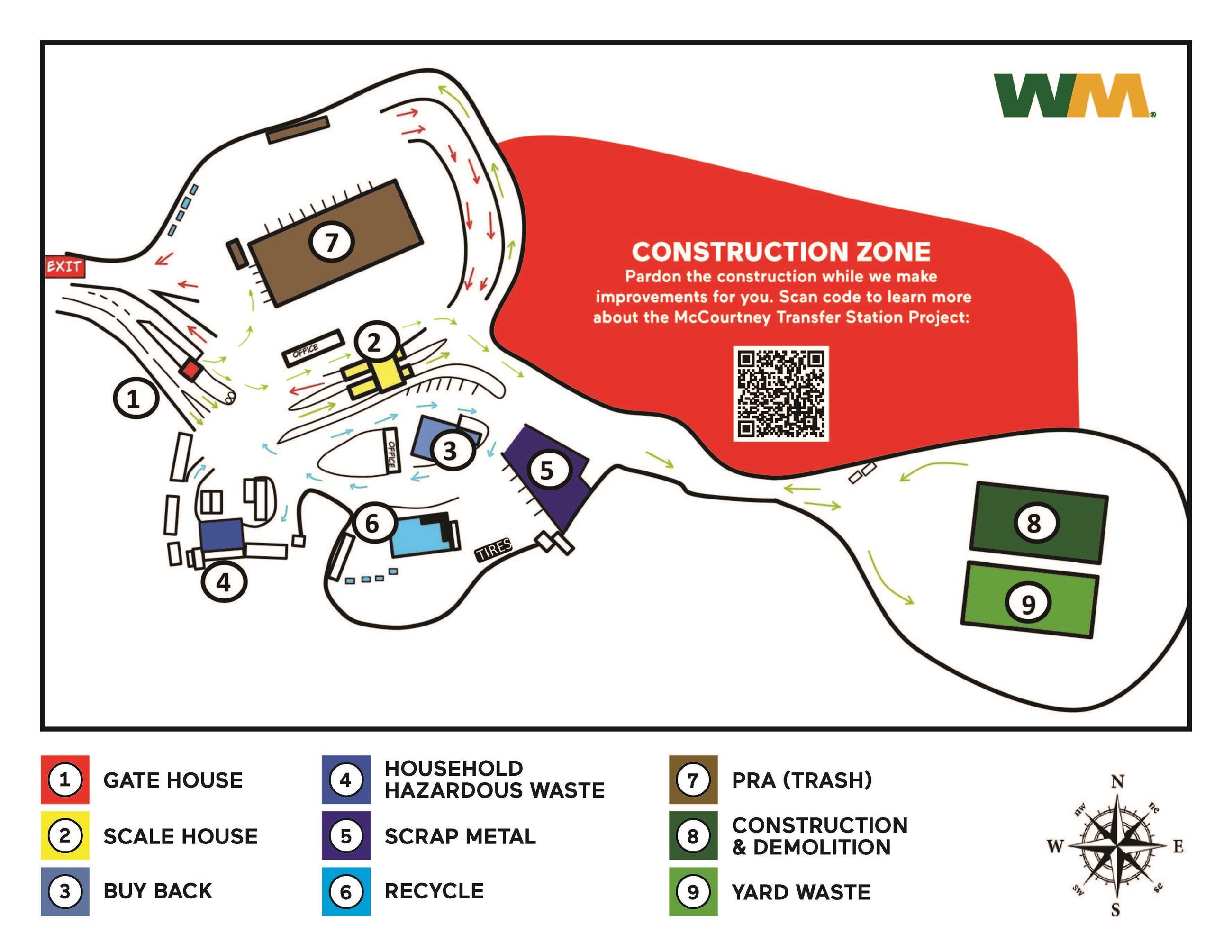 McCourtney Road Transfer Station Phase 1.a Map