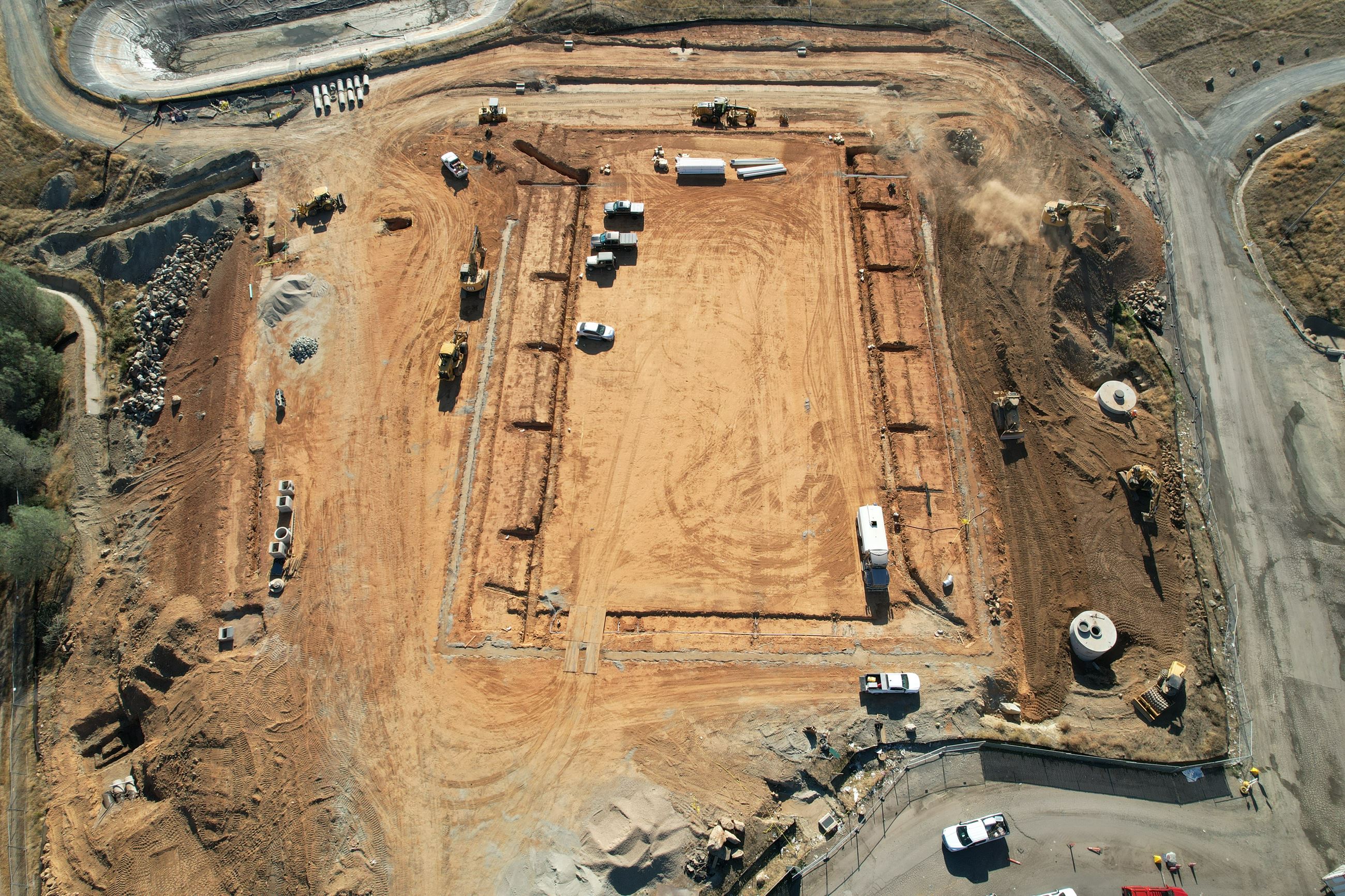 MRTS project trenches and undergrounding of utilities and other systems. 